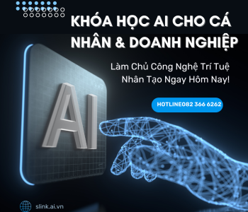 Lớp học AI thực tế tại Slink – cá nhân và doanh nghiệp cùng học để chuyển đổi số thành công